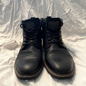 Black boots with zipper size 10